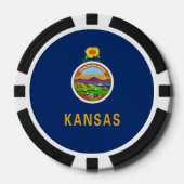 Kansan Flag, Flag of Kansas ポーカーチップ (正面)
