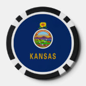 Kansan Flag, Flag of Kansas ポーカーチップ (裏面)