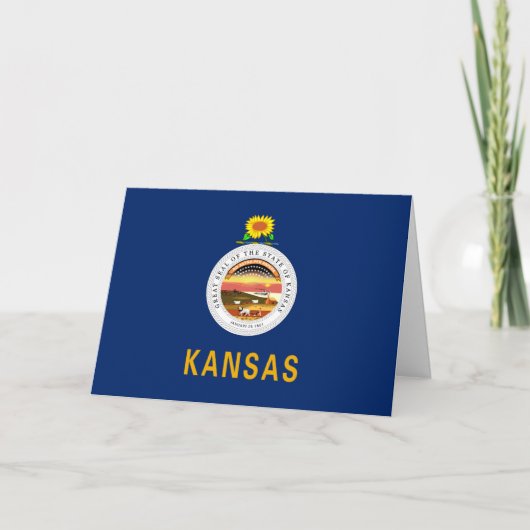 Kansan Flag & Seal, Flag of Kansas カード (正面)