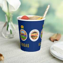 Kansan Flag & Seal, Flag of Kansas 紙コップ
