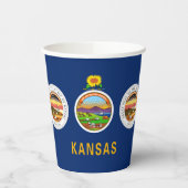 Kansan Flag & Seal, Flag of Kansas 紙コップ (左)