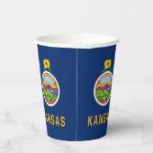 Kansan Flag & Seal, Flag of Kansas 紙コップ (右)