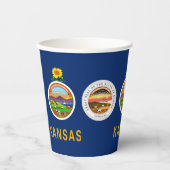 Kansan Flag & Seal, Flag of Kansas 紙コップ (正面)