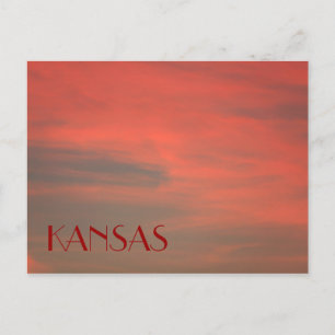 KANSASレッドスカイはがき ポストカード