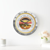 Kansas ラージ壁時計 (ホーム)