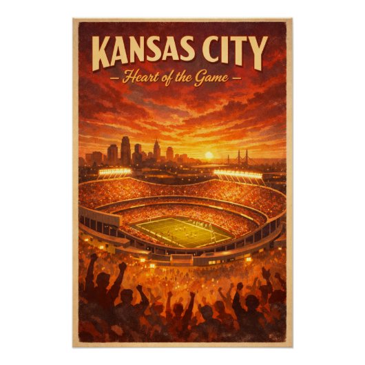 KANSAS CITY – ゲームの中心地 ポスター (正面)