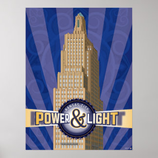 Kansas City Landmarks: KCPL – 18 x 24 ポスター