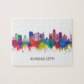 Kansas City Missouri Skyline ジグソーパズル (横)