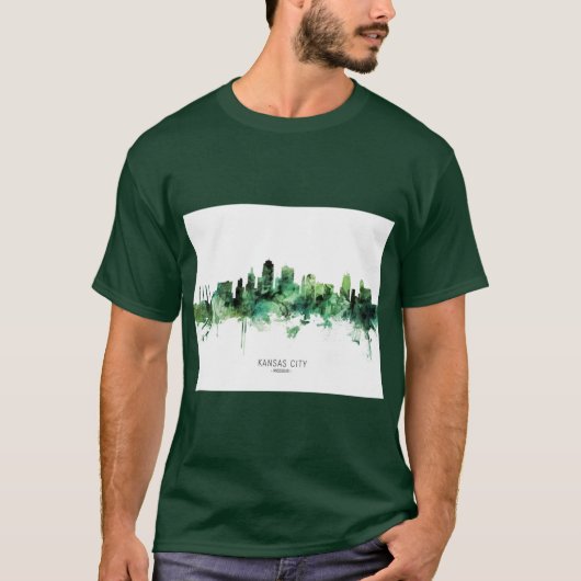 Kansas City Missouri Skyline 5 Tシャツ (正面)