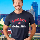 Kansas City Modern Skyline Souvenir Tシャツ