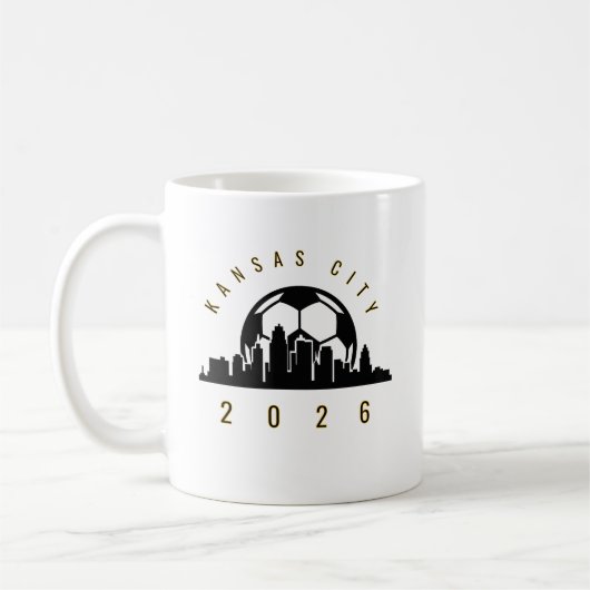 KANSAS CITY SOCCER 2026 T-Shirt コーヒーマグカップ (左)