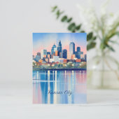 Kansas city watercolor ポストカード (スタンド正面)