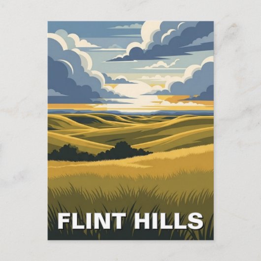 Kansas Flint Hills Travel ポストカード (正面)