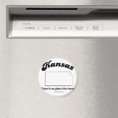 KANSAS - 「KANSAS州モットー」 Tシャツとギア マグネット (インサイチュ (食洗機))