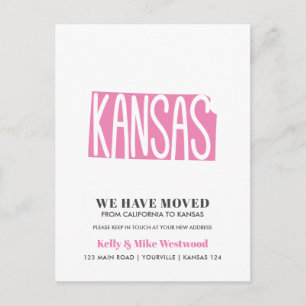 KANSAS New Address New Homeポストカードを移動 ポストカード