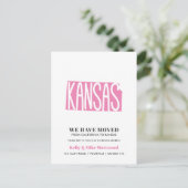 KANSAS New Address New Homeポストカードを移動 ポストカード (スタンド正面)