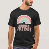 Kansas Pride LGBTQ Cute Rainbow Minimalist Pride Tシャツ (正面)