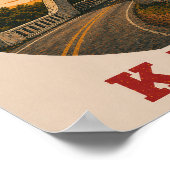 Kansas Rainbow Bridge Route 66 Poster ポスター (角)