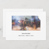 Kansas Save the Date Photo Card セーブザデート (正面/裏面)