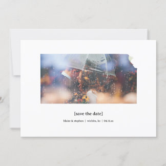 Kansas Save the Date Photo Card セーブザデート