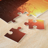 Kansas Silhouette Sunset Mail Box ジグソーパズル (側面)