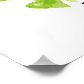 Kansas State Shape Meadowlark Sunflowers  ポスター (角)