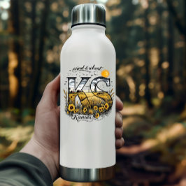 Kansas State Sticker | Wind & Wheat Sunflower Desi シール