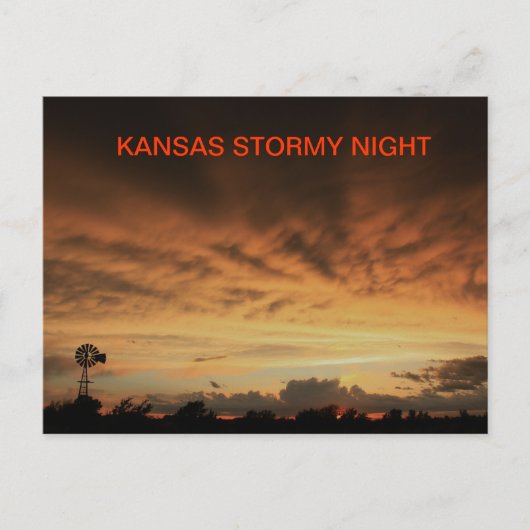 KANSAS STORMY NIGHTポストカード ポストカード (正面)