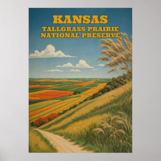 Kansas Tallgrass Prairie National Preserve V03 ポスター