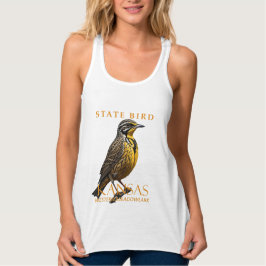 Kansas Territory Bird The Western Meadowlark タンクトップ