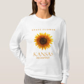 Kansas Territory Flower The Helianthus Tシャツ (正面)