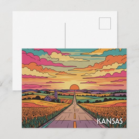 Kansas Travel ポストカード (正面/裏面)