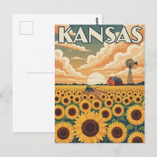 Kansas Travel ポストカード (正面/裏面)