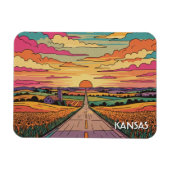 Kansas Travel マグネット (横)
