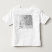 KansasPanoramic MapKansas トドラーTシャツ (正面)