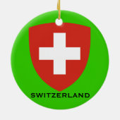 Kanton Basel*のクリスマスのオーナメント セラミックオーナメント (裏面)