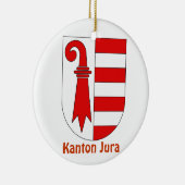 Kanton Jura*のスイス連邦共和国のクリスマスのオーナメント セラミックオーナメント (右)