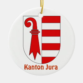 Kanton Jura*のスイス連邦共和国のクリスマスのオーナメント セラミックオーナメント