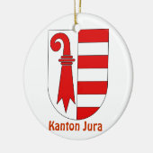 Kanton Jura*のスイス連邦共和国のクリスマスのオーナメント セラミックオーナメント (左)