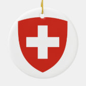Kanton Jura*のスイス連邦共和国のクリスマスのオーナメント セラミックオーナメント (裏面)