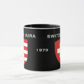 Kanton Jura、スイスコーヒーマグ マグカップ (中央)