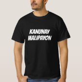 Kanunay malipayon、常にセブアーノで幸せ tシャツ (正面)