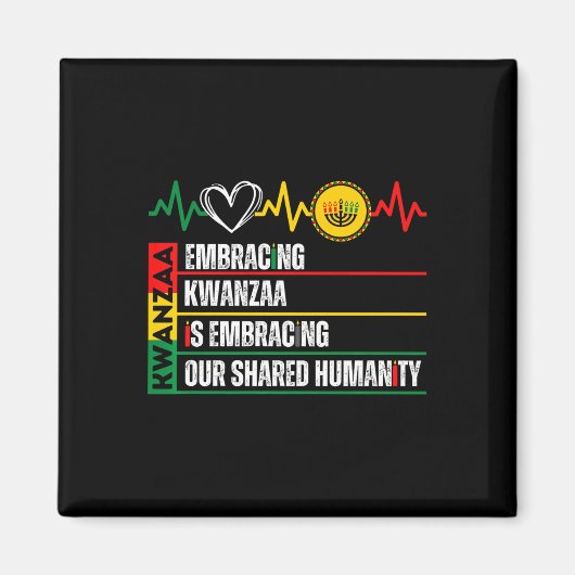 Kanzaaを受け入れることは、我々が共有する人類アフリカAである マグネット (正面)