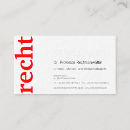 Kanzlei Visitenkarte 名刺