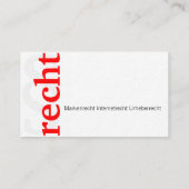 Kanzlei Visitenkarte 名刺 (裏面)