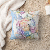 Kaohsiung City Taiwan Map クッション (ブランケット)