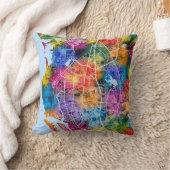 Kaohsiung City Taiwan Map クッション (ブランケット)