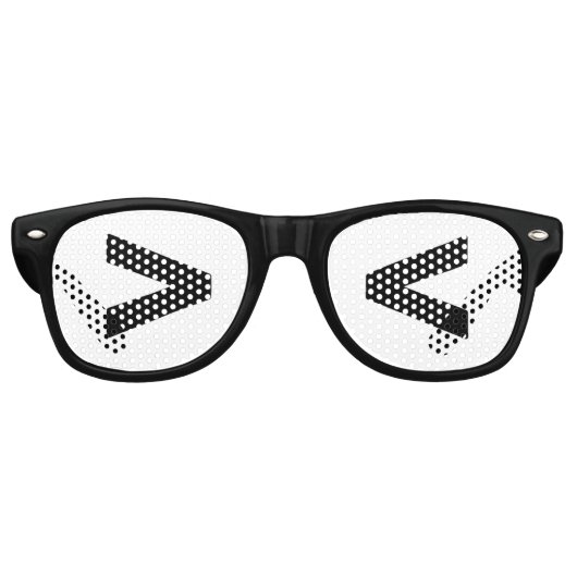 Kaomoji (> <) レトロサングラス (正面)