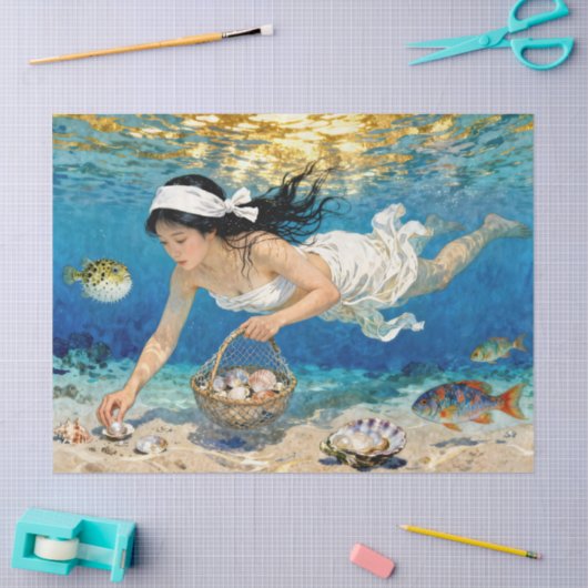 "Kaori of Tides" – An Ocean Portrait 薄葉紙 (クラフト)
