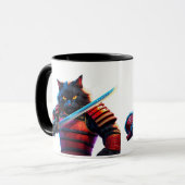 Kaoru el Gato Samurái – Felino Épico con Katana マグカップ (正面左)